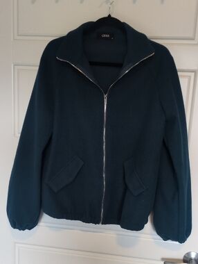 Teal Zip-Front Women's Jacket